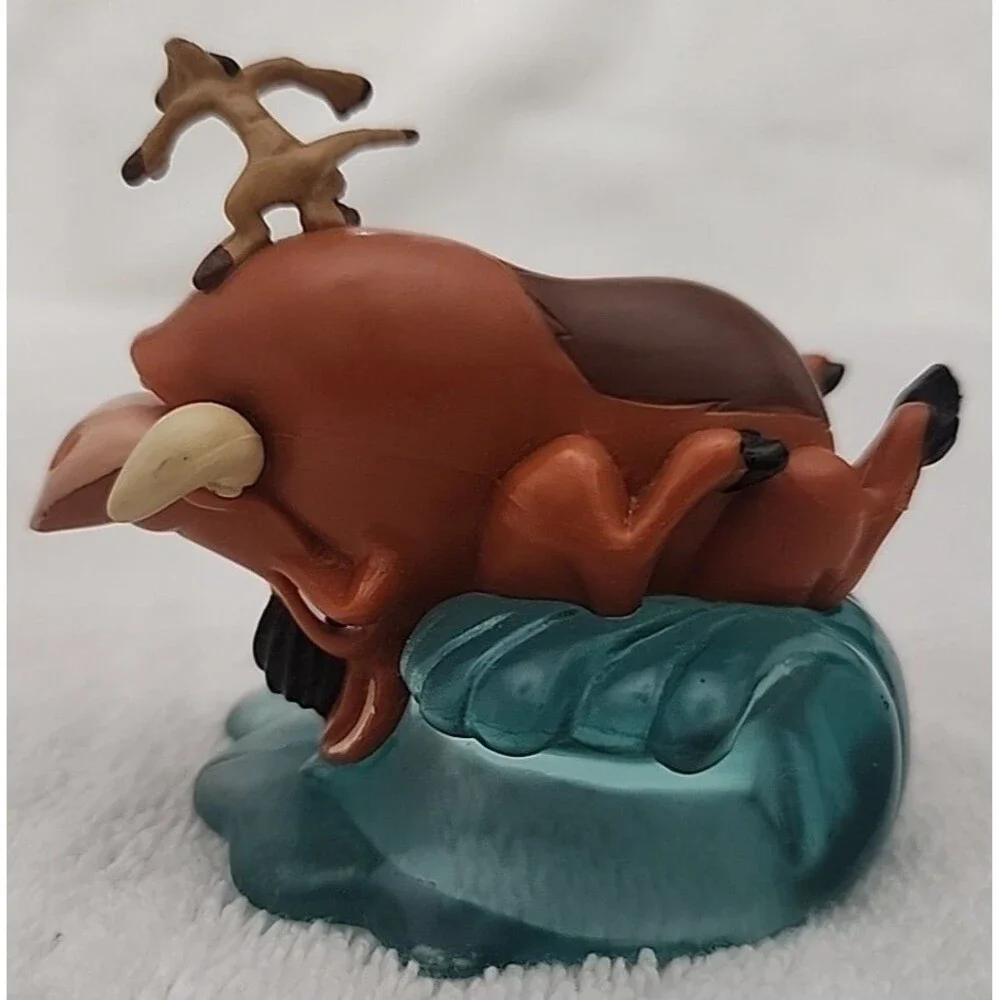 Cake Topper Lion King Timon & Pumbaa Wave PVC Figure Applause Decopac Disney VTG